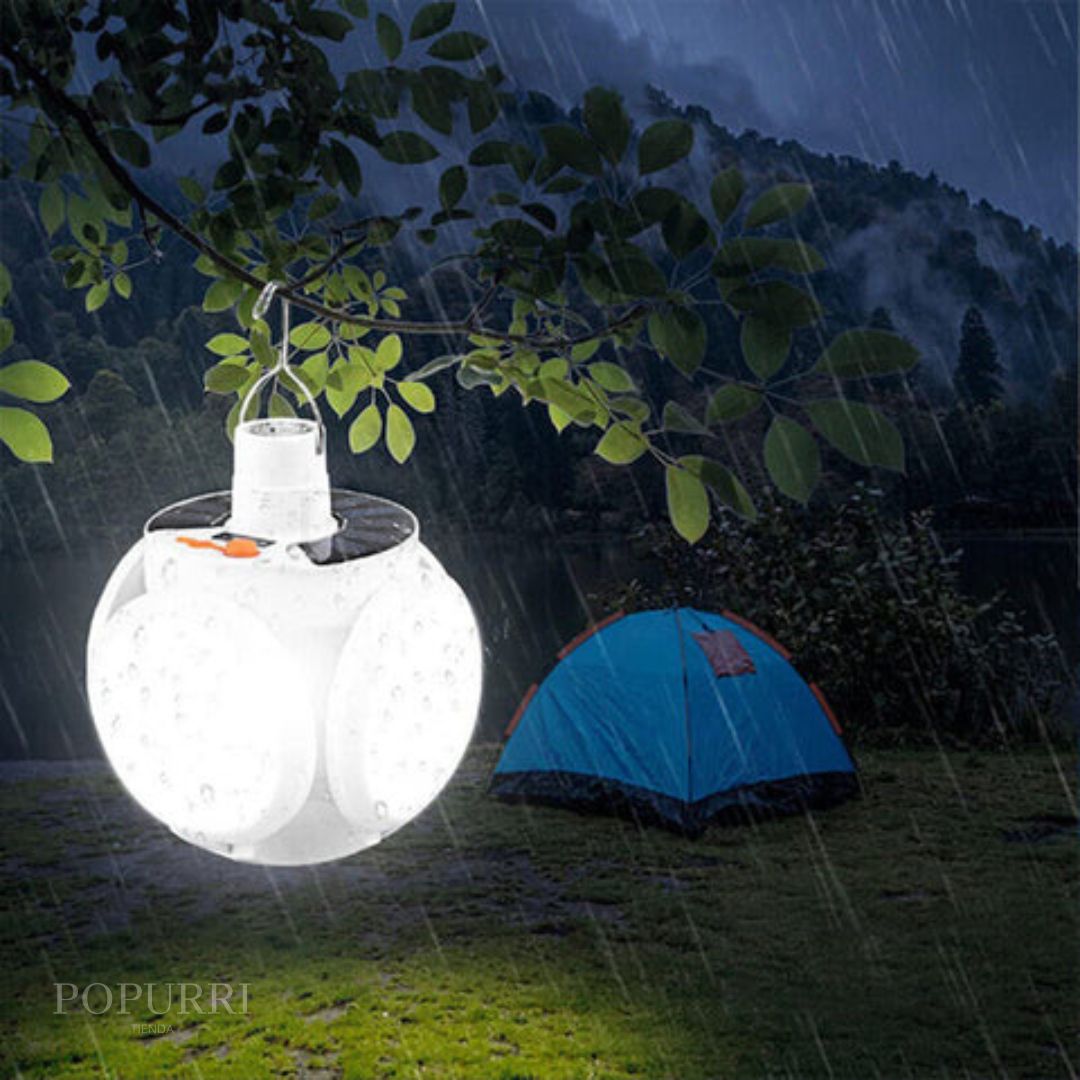 Lampara Camping SOLAR LED Plegable - Popurrí