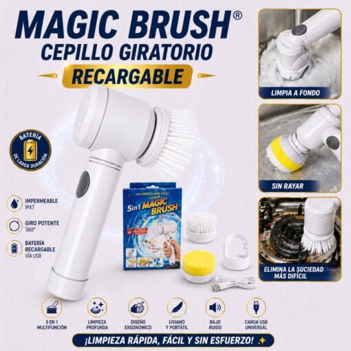 Magic Brush®️ Cepillo Giratorio Recargable