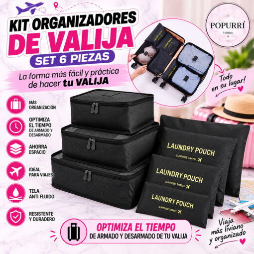 Set x 6 Organizadores de Valija